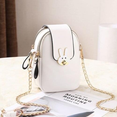 The new trendy Korean version of the fashion mini bag with mobile phone, female mobile phone bag, shoulder messenger bag