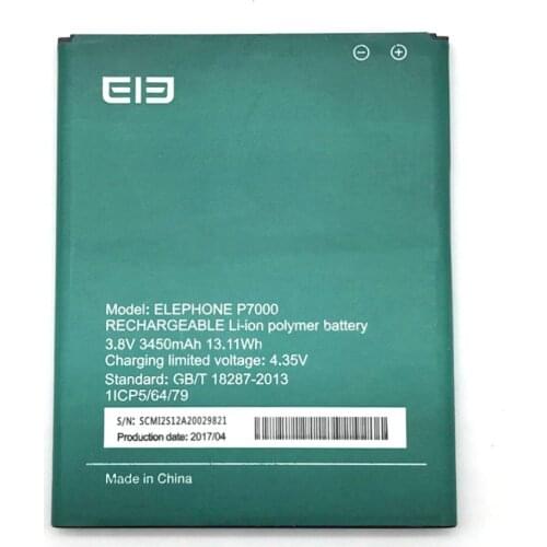 P7000 3450mAh Backup Li-ion Battery For Elephone P7000 Cell phone Batterie Bateria