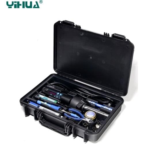 YIHUA 8858-I Portable Hot Air Rework Station And 947 Home Repair Soldering Iron Station Hot Air Gun Tool Kit