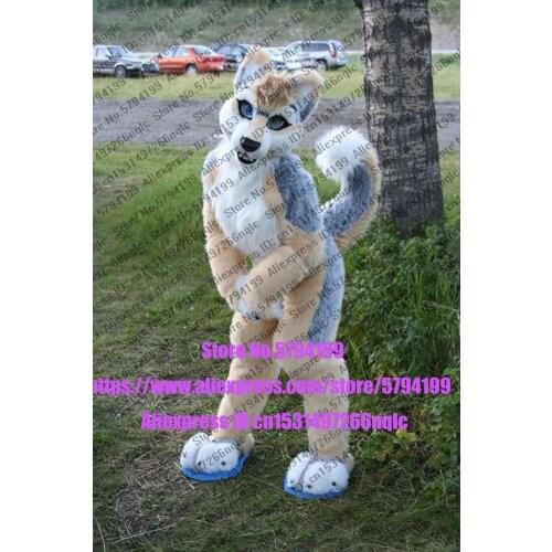 Customized Available REAL PHOTO KJ003 full sets husky dog Suit fursuit CAT wolf Costume fox Party Carnival Gift