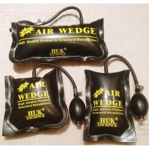 HUK rubber air pump wedge air bags PUMP WEDGE LOCKSMITH TOOLS Auto Air Wedge Lock Open Car Door Lock 3 PCS air bag