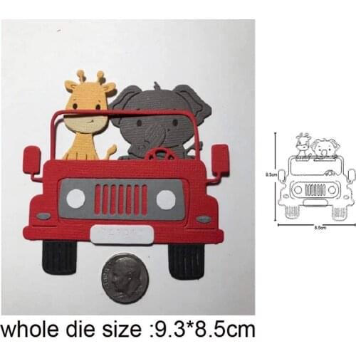 Christmas Car Deer Elephant Metal Cutting Dies Stencils DIY dies Scrapbooking Embossing Dies Cuts Paper Cards Making Craft dies