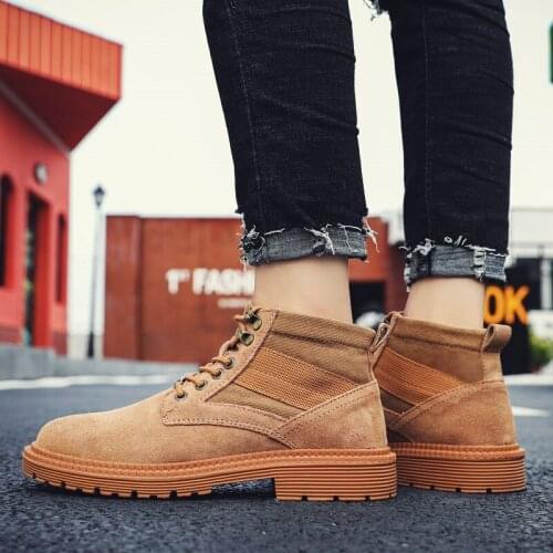 Sapatos coturno boots causal casual cuero informales hot sneaker zapatos fashion 2020 on work mens leather leisure sport Mens