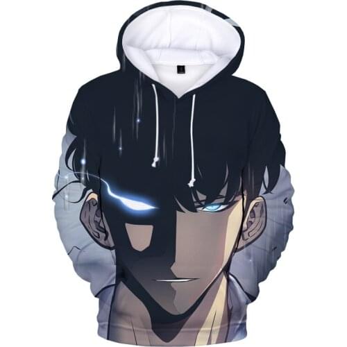 2021 Solo Leveling Sweatshirt Men Women Fashion Manhwa 3D Print Oversized Hoodies Kids Boy HipHop Solo Leveling Hoodie Clothes