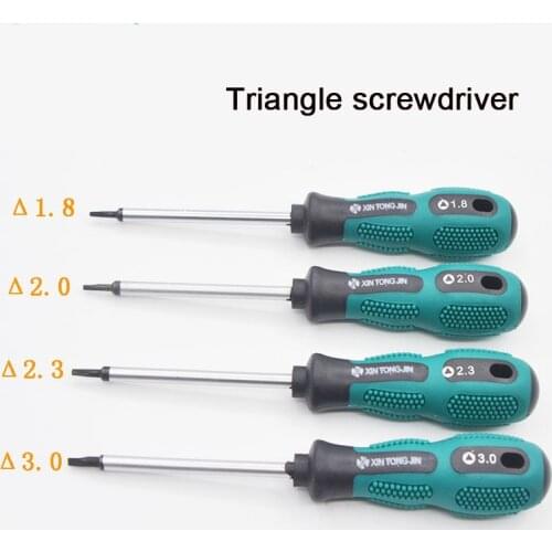 Triangle Screwdriver 1.8mm 2.0mm 2.3mm 3.0mmCR-V Magnetic Anti-Skid Screwdriver Home Appliances Funiture Repaire Tools Screw