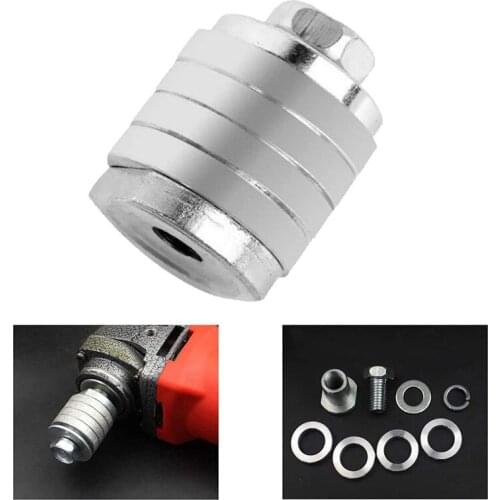 1Pc Angle Grinder To Grooving Machine Adapter with Lock Nut Inner and Outer Flange Nut Kit M10 M14 Conversion Head for 100/125mm