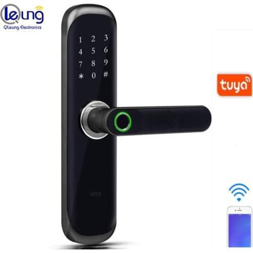 Good Quality Mobile Phone Remote Control Tuya Wifi Lock TTlock Electronic Fingerprint Code Card Key Smart Door Lock