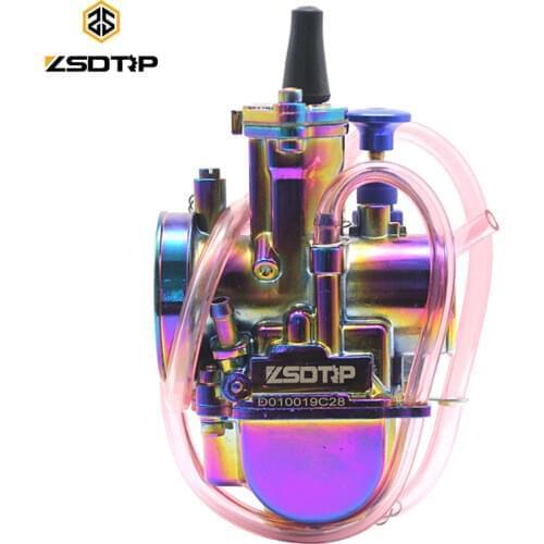 ZSDTRP Universal Multicolor Motorcycle Carburetor 21 24 26 28 30 32 34mm Power Jet Dirt Bike 4T PWK Carburador 110cc 250cc 125cc