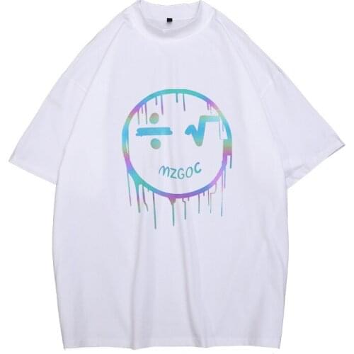 Japanese Street T-shirt Men Summer New Top Fashion 100% Cotton Breathable High Quality T-shirt Tee Print Plus Size Sleeve Style