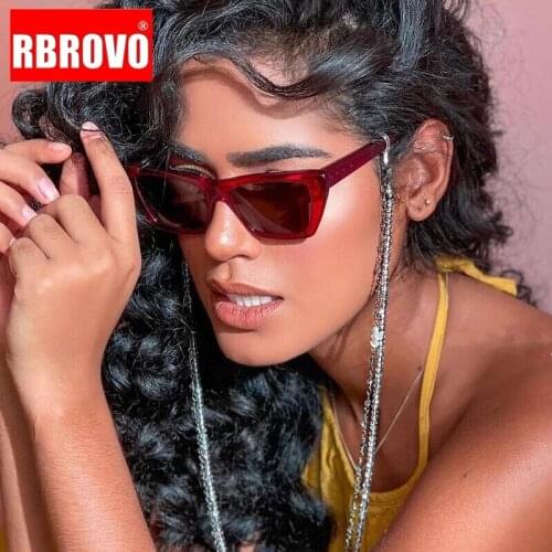 RBROVO 2021 Cat Eye Sunglasses for Women Luxury Brand Eyewear Women/Men Gradient Glasses Women Elegant Gafas De Sol Mujer UV400