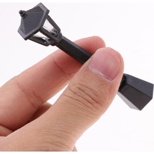 1:12 Miniature Model Trees & Stree Lamp for Courtyard Accessory Layout