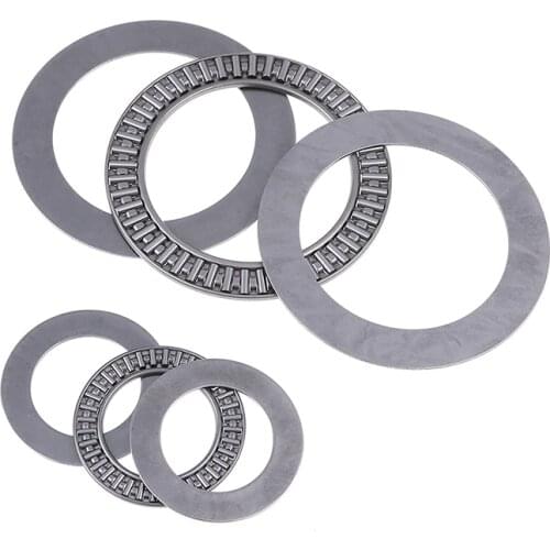 1 Set Miniature Bearing Steel Thrust Needle Roller Bearings With Two Washers AXK3047-AXK75100 Ultra Thin Shim Thrust Bearings