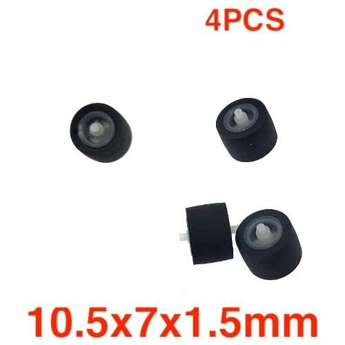 10.5x7x1.5mm pinch roller Audio Belt Pulley Tape Recorder Cassette deck rubber Wheel with axis for SONY Panasonic Stereo player
