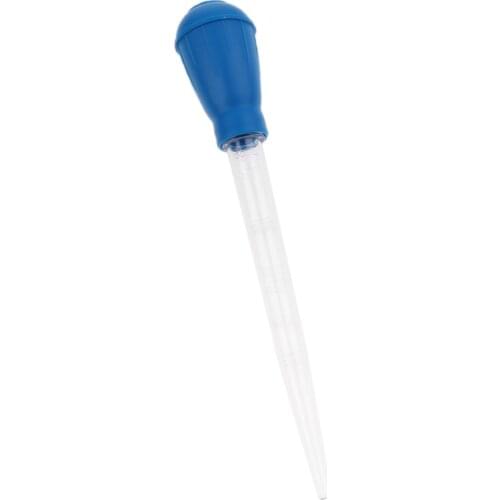 2pcs Pipette Dropper Tank Clean Coral Target Feeder 30ml Blue