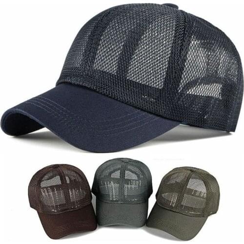 2020 Fashion Mesh Baseball Cap Breathable Snapback Hip Hop Sunhat Adjustable Men Women Golf Tennis Sun Hat Visor