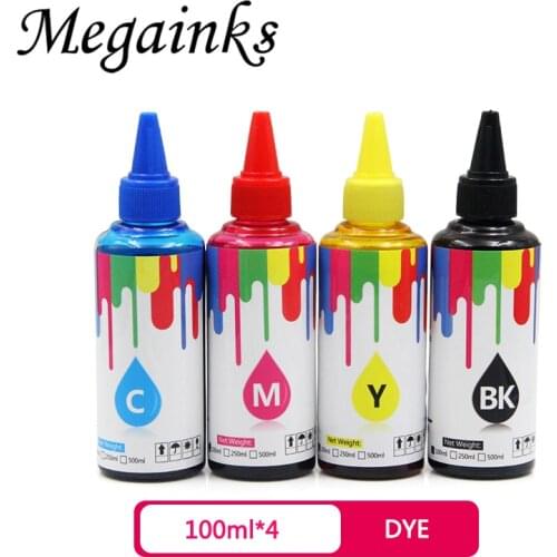 4pcs 100ml 655 Universal Compatible Refill Dye Ink For HP Deskjet 3525 5525 4615 4625 printer