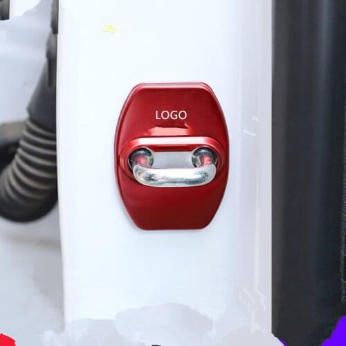 4PCS/SET Stainless Steel Red Black Blue Silver Doors Lock Protective Cover For Buick Regal 2017 18 19 AAA555