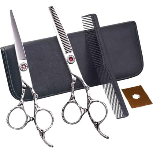 6 Inch Pink Diamond Screw Scissor Manufacturer Wholesale Salon Barber Hair Cutting Scissors Tools Set