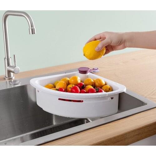 Home Accessories Hanging Sink Basket Multifunctional Sink Drain Basket Shelf Storage Rack Kitchen Supplies For Kitchen Bathroom