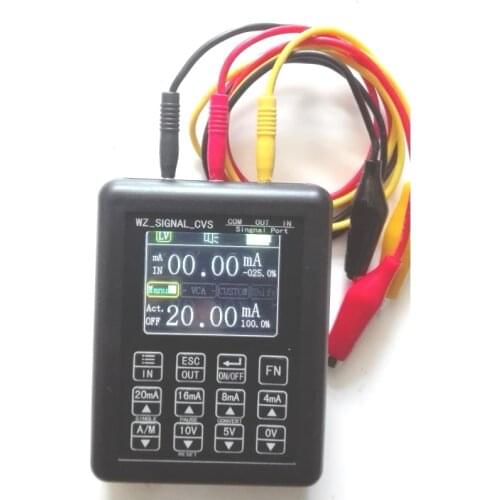 Adjustable Current Voltage Analog Simulator 0-10V 4-20mA Signal Generator Sources transmitter calibrator