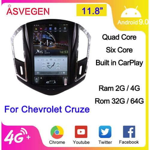 11.8" Android 9.0 Car DVD Radio For CHEVROLET CRUZE With 4G 32G Auto Navi Stereo Headunit Multimedia Player