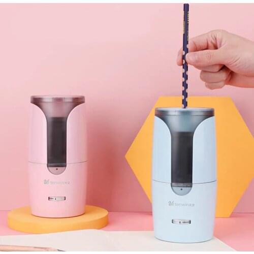 Tihoo USB Automatic Auto Pencil Sharpener Electric Heavy Duty Adjustable for Kids Artists School Supplies Stationery