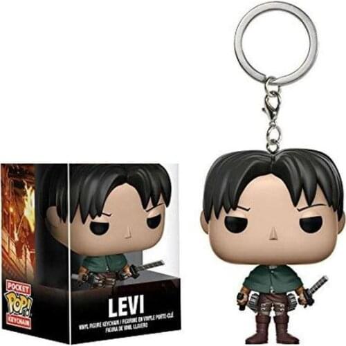 The attacking giant sergeant LEVI keychain Vinyl Action Figures Collection Model Children Toys
