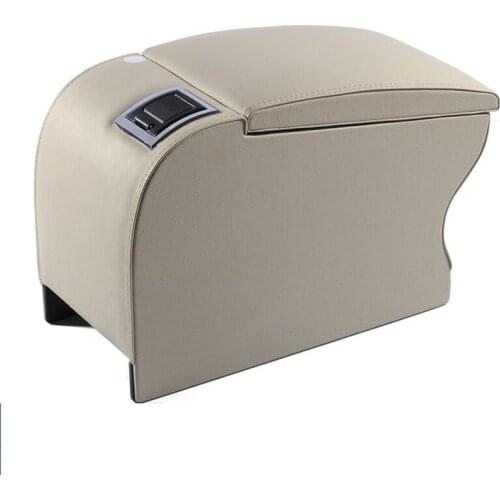 Free Punch Central Hand Box for Tiguan Car Armrest High Quality Wooden Armrest Box