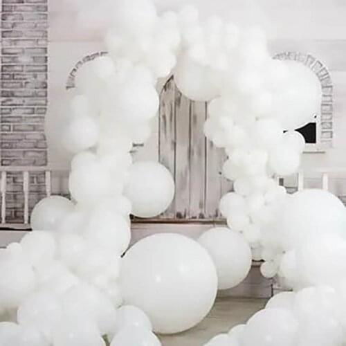 Pure White 10/12/36inch Latex Balloons DIY Wedding Valentines Decorations Baby Shower Supplies Birthday Party Globos Toy Balls