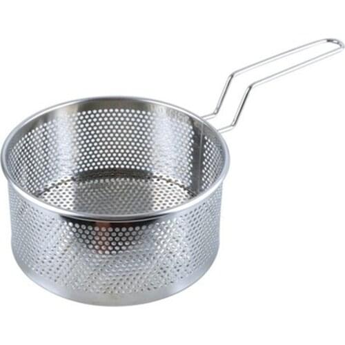 Frying Cooking Tools Stainless Steel Deep Fried Basket Frying Pan Filter Food Colander