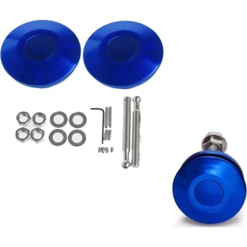 Hood pin lock Quik Latch Low Profile Push Button Billet Hood Pins lock 2.5" mustang cobra bonnet lock dzuz panel holder