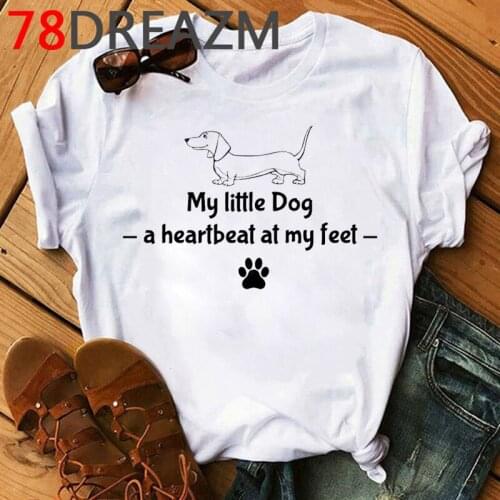 Kawaii Dachshund Pug Terkel Funny T Shirt Women Summer Top 2020 Funny Plus Size Women Unisex Cute French Bulldog Tshirt Female