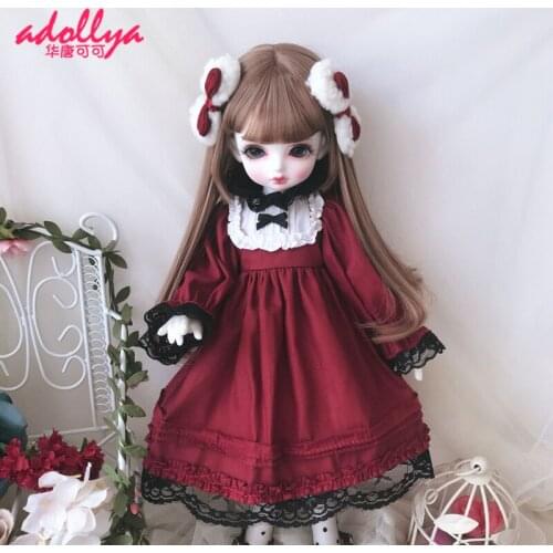 Adollya BJD Doll Clothes Suit BJD Princess Dress Toys for Girls Clothes for Doll Accessories Suitable for 1/3 1/4 1/6 Dolls