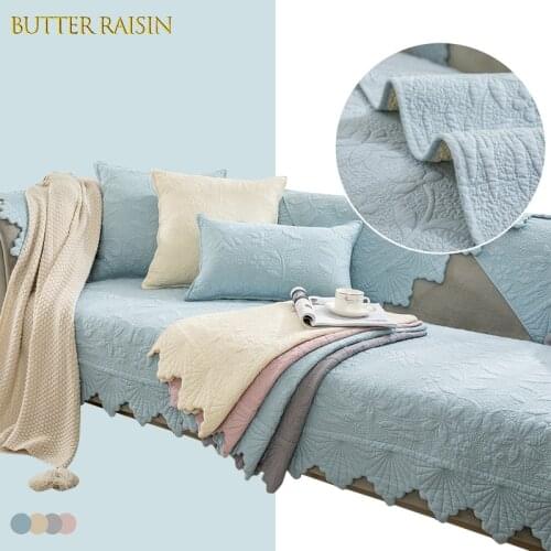 Non-slip Sofa Covers For Living Room 4 Colors Cotton Corner Sofa Slipcovers Modern Cushion Towel 3-seater Couch Cover For Sofas