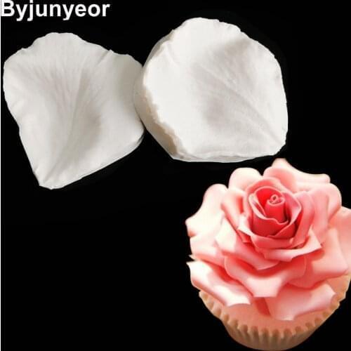 New LARGE Rose Flower Silicone Mold Veiner Cake Decorating Tools Fondant Mold Candy Gumpaste Sugarcraft Mold M2143