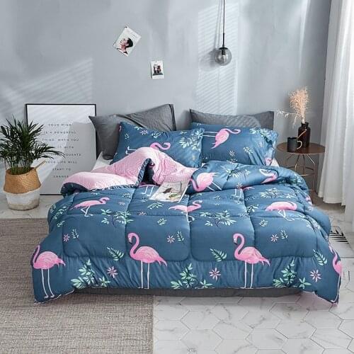 2020 New winter comforter bird thicken quilted quilts home bedding comforter printed edredom keep warm winter duvet with filling