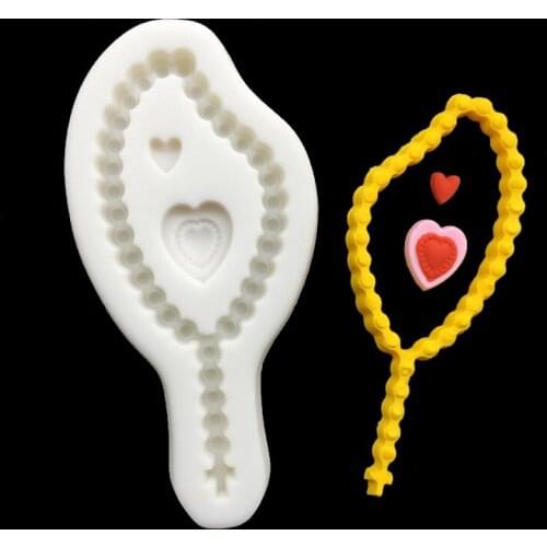 Wholesale 10 pcs/lot Frame Heart Silicone Sugarcraft Mold Chocolate Cupcake Baking Fondant Cake Decorating Tools