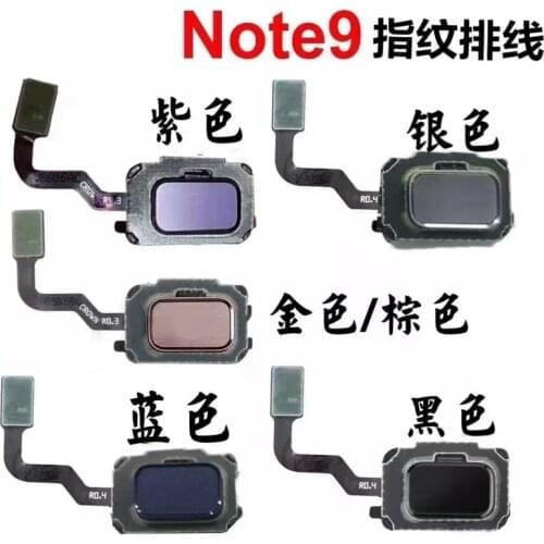 Original For Samsung Galaxy Note 9 N960F N960U Home Button Touch ID back Fingerprint Sensor Keypad Flex Cable Repair
