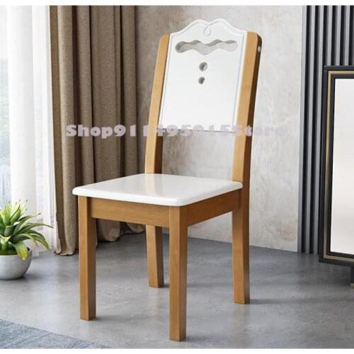All Solid Wood Dining Chair Backrest Restaurant Modern Simple Chinese Style Stool Wine Hotel Economical Dining Table And Chair
