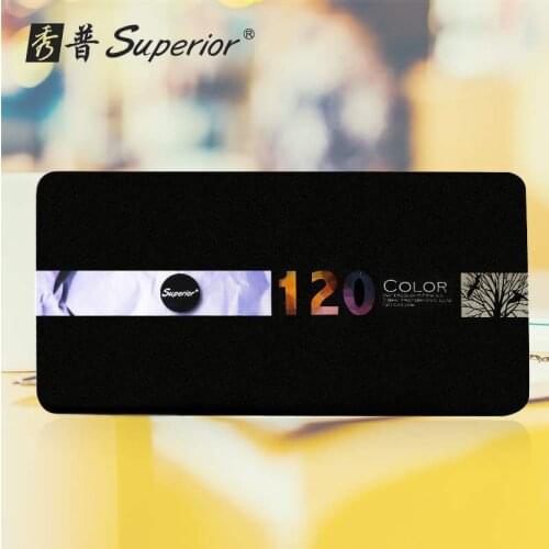 Superior Water-soluble colored pencils 48 72 120 color set iron box student sketch colored pencil refill diameter 3.8mm