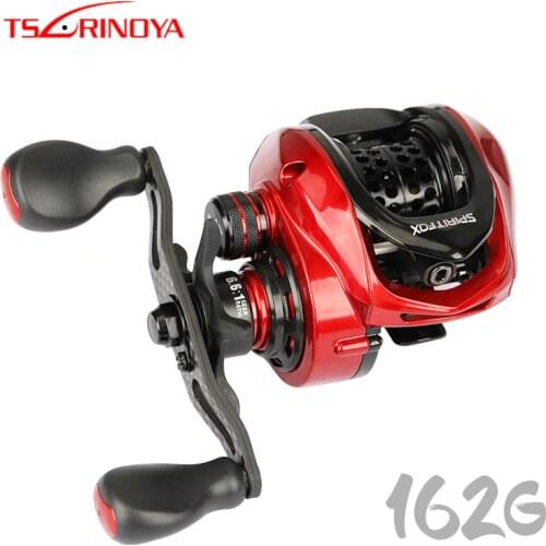 TSURINOYA Baitcasting Fishing Reel SPIRIT FOX BAIT FINESSE Ultralight 9.1g Spool TROUT Reel Weight 162g Smooth Casting Reel