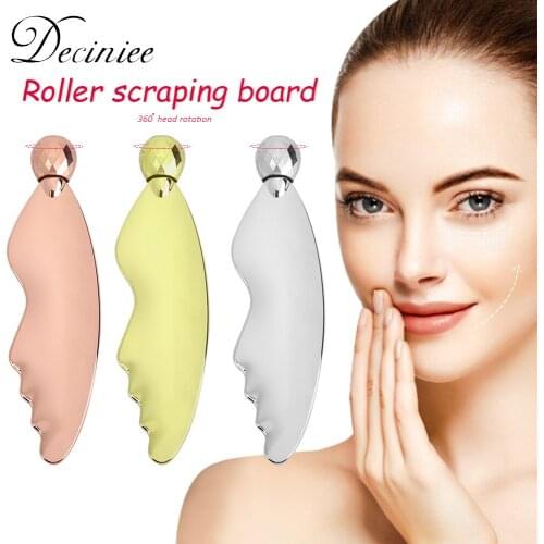 Makeup Spatula Spoon Beauty Scoop for Cosmetic Eye Cream Applicator Rotatable Eye Massage Wrinkle Remove Facial Gua Sha Board