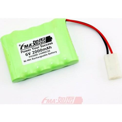 Home Alarm system Backup Power Ni-MH 6V 2000mAH Rechargeable Battery for Emergency Exit Entrance light Racing Car AA_5SB