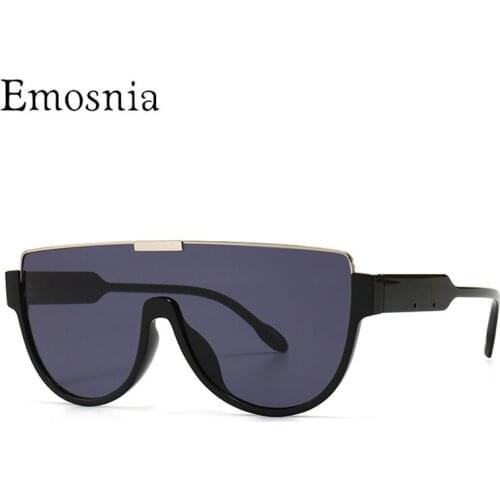 2021 Vintage Rock Style Sunglasses Men Women Fashion Oversized One Piece Sun Glasses Shades Retro Brand Design Colors UV400