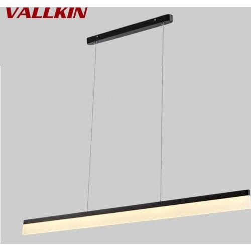 Modern Black LED Chandeliers Lamps Acrylic Light Fixtures Fashion Living Bedroom Decorative Restaurant Dining Kitchen Lighting