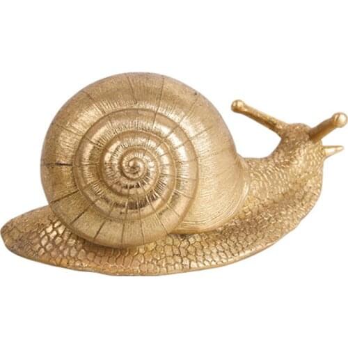 Modern light luxury Gold Animal snail ornaments creative home model room hotel living room soft decorations