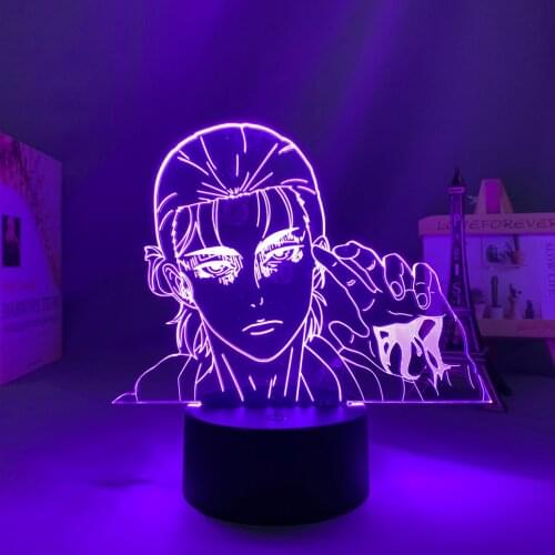 Anime Led Lamp Attack on Titan Eren X Jujutsu Kaisen for Kid Bedroom Decor Birthday Gift Manga AOT Attack on Titan 3d Led Light