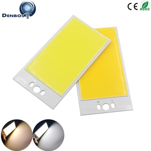 COB LED strip bulb 120x65mm Warm Cool White led Flip chip 50W for Fishing Rod Outdoor Multifunction Camping Lamp diy 12v Light