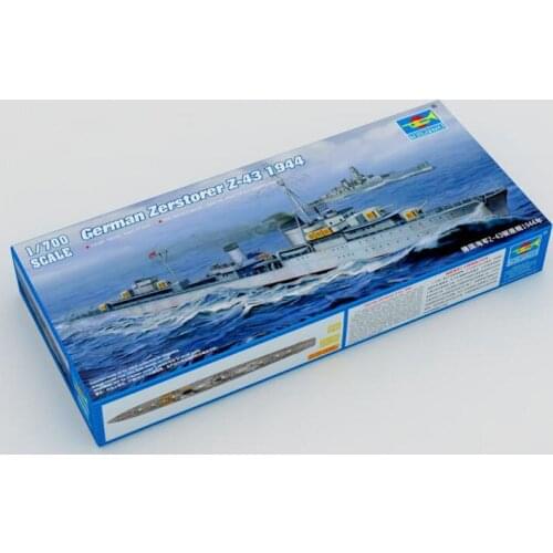 Trumpeter 05789 1/700 Destroyer German Zerstorer Z-43 1944 Battleship Model TH06859-SMT6