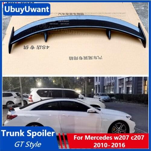UBUYUWANT for W207 Spoiler Mercedes Benz E-Class Coupe E200 2010 - 2016 Carbon Fiber Car Rear Trunk Spoiler Tail Wing Decoration